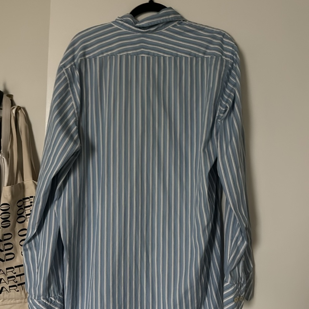 blue button down - Picture 3 of 3